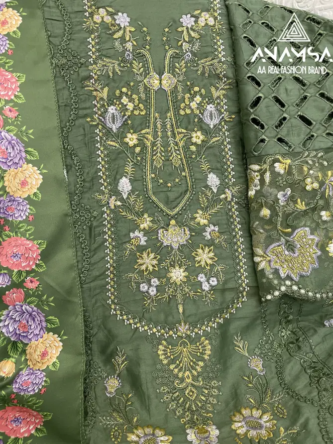 Anamsa 495 Jam Cotton Embroidery Pakistani Suit Wholesale Price In Surat